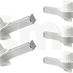Food Bag Clips,Food Bag Sealing Clips with Discharge Nozzle Holes Screw Caps, Multi-Functional Fresh Keeping Clamp Sealer for Home Office Kitchen. (5)-image-30