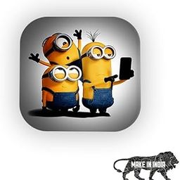 Tcredible 360 ° Rotation Mobile Compatible Holder Grip Stand for Phones Tablets Selfie Socket Unskretchable Super hd Matte Finished Cell Finger Stand (Minions)-3