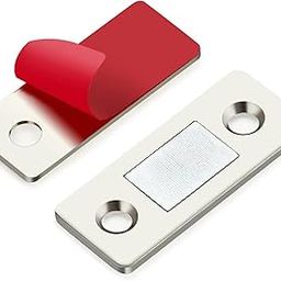 DASOSMI CREATION Ultra Thin Cabinet Door Catch - Stainless Steel Magnetic Catch for Kitchen Closet Drawers - Adhesive Latch Magnet Stick (2)-image-35