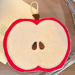 THE STYLE SUTRA Hand Towel Coral Velvet Hanging Kitchen Towel for Kitchen Bathroom Home Red-picture-28