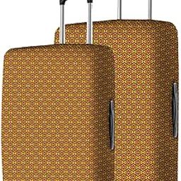 Polyester Protective Luggage Cover Set of 2 (Small-Medium) - Tile Print Design-5