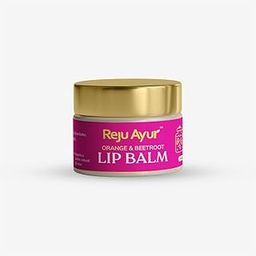 REJU AYUR Lip Balm with Orange & Beetroot|All Natural Moisturizing - Handmade With Pure Organic (8G) PACK of 1-50