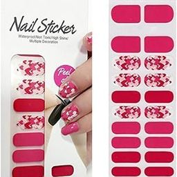 wowobjects Waterproof Non-Toxic Paper Nail Art Sticker - Set of 20-52