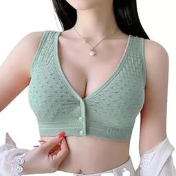 Cotton Blend Sports Bralette, V-Neck, Light Padded, Non-Wired, Hook Closure, 34A Size, Pack of 1-image-0