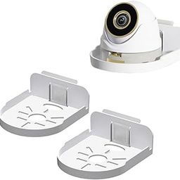 Jubobu Acrylic Small Wall Mount Floating Camera Shelf 2 Pack Baby Monitor Holder,Clear Mini Flexible Shelf for Bathroom, Bedroom, Kitchen (White)-image-14