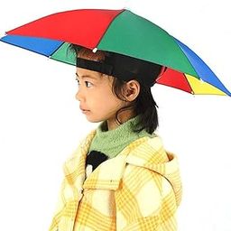 PACK OF1 Umbrella Hat Rain-Proof Unisex Simple Fashion Folding Windproof Adjustable Casual Head Umbrella Layered Adjustable Portable Reusable Outdoor-31