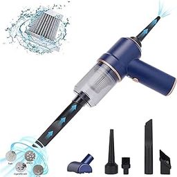HUFATWINS Car Vacuum Cleaner Cordless,Powerful Suction 9000PA,USB-C Fast Charging, Vacuum Cleaner 3 in1 Dust Buster & Air Blower,Portable Handheld Vacuum for Car,Home,Pet,Office (Blue)-image-73