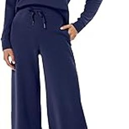 Women's 2 Piece Set Casual Long Sleeve Sweatsuits Polo Top and Wide Leg Pants Matching Sets-image-42