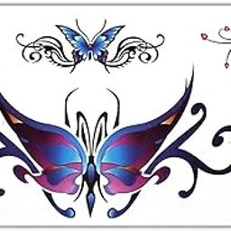 Temporary Tattoo 3D Rose Hand Butterfly Design Size 10.5x6CM - 1PC. (517)-image-13
