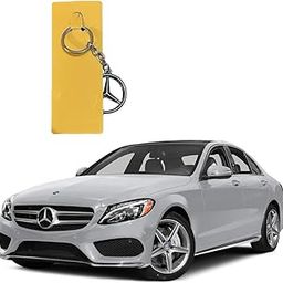 Silver metallic merc. Logo Keychain-picture-34
