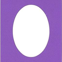 CountryArtHouse Purple Acid Free 11x14 Oval Picture Frame Mat with White Core Bevel Cut for 9x11 Pictures - Fits 11x14 Frame - Pack of 1 Matboard Show Kit with Acid Free Backing & Clear Bag-image-72