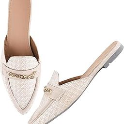 Womens Bunzu Mules | Casul Shoes | Flat Mules Sandals Open Back | Suitable for Casual Outfit-image-82