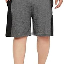 Plus Size Men's Regular Fit Textured Shorts-24