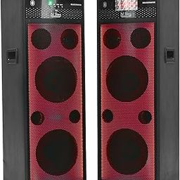 DJ STONE DJ1010 Fire Light Ver1.1 Multimedia Mini DJ Party Tower Speaker. Karaoke Compatible | BT | USB | AUX. Thumping bass. Best for Singing Practice with MIC Volume & ECO Control-3
