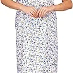 breezly Women's Pure Cotton Nightdress Maxi Nighty for Women Multicolour-picture-12