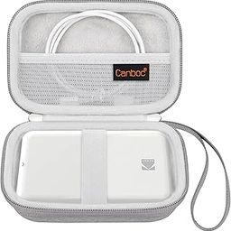 Canboc Carrying Travel Case Compatible with KODAK Step Wireless Mobile Photo Mini Color Printer, Mesh Pocket fit Photo Paper and Cable, Grey (Case Only)-3