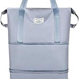 Foldable Waterproof Travel Pocket Duffel Bag Hand Duffel Bag - Large Capacity Folding Travel Bag, Travel Lightweight Waterproof Carry on Luggage Bags Wet Separation Foldable Travel Duffel Bag-image-92