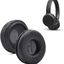 Earpad Cushion Compatible with JBL C300SI, T250SI, T450, T460BT, T600, T500BT, 520BT Headphones, Frog Leather & Soft Memory Foam 70mm Ear Pads Cushions (Black)-17