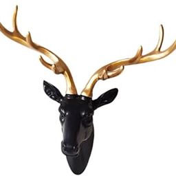 ARTISOUL® Deer Head Wall Hanging Ornament Gift Housewarming Collection Resin Sculpture Black | Home Decor | Figurines-image-52