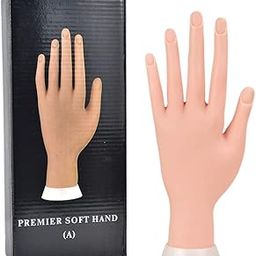 NAILWIND Practice Hand for Acrylic Nails, Fake Nail Hand Practice, Flexible Bendable Mannequin Rubber Hand, Manicure Hands Nails Art Hand Training Hand for Nail Practice 1-Pcs-picture-17