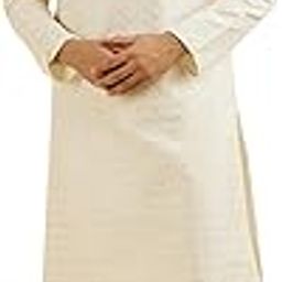 manyavar Men's Chikankari Sequined Embroidered Kurta Set (2pcs)-picture-7