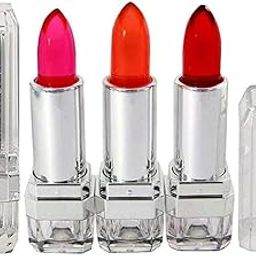 Steel Paris Shimmery Pink Colour Change gel Lipstick 3 pieces (1 Red, 1 Pink, 1 Orange)-17