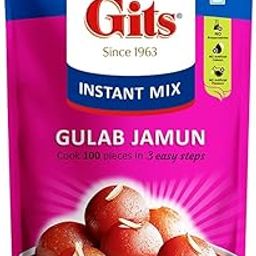 Gits Instant Gulab Jamun Dessert Mix, Makes 100 per Pack, Pure Veg, Delicious Indian Dessert and Mithai, 500g-image-3