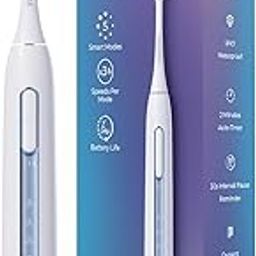 ORACURA® Sonic Smart Electric Rechargeable Toothbrush SB300 | Blue | 4 Vibrant Colors| 36,000 strokes/min| With 5 Modes & 3 Intensity Levels| IPX7 Waterproof| 2 Minutes Auto-Timer| 90 Days Battery-17