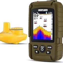 LUCKYLAKER Wireless Handheld Fish Finder Boat Portable Waterproof Depth Finder Display Transducer Kayak Fish Finders Sea Sonar Ice Fishing-0