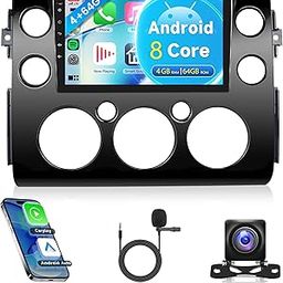 8 Core 4G 64G Android Car Stereo for Toyota FJ Cruiser 2006-2023 Apple Carplay, Rimoody 9 Inch Touchscreen Car Radio GPS 4G-WiFi Bluetooth FM DSP-36 Mirror Link 59-UI Themes Backup Camera-17
