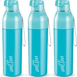 Milton Steel Convey 900 Insulated Inner Stainless Steel Water Bottle, Set of 3, 630 ml Each, Cyan | Leak Proof | BPA Free | Hot or Cold for Hours | Office | Gym | Hiking | Treking | Travel Bottle-image-84