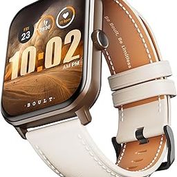 Boult Drift+ Smart Watch 1.85''HD Screen, Bluetooth Calling, IP67, 500 Nits Brightness,150+ Watchfaces, AI Voice Assistant, SpO2 Monitoring, 100+ Sports Mode Smartwatch (Snow Leather)-23
