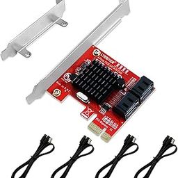 LTERIVER PCIE 3.0 X1 to 4-Ports Serial ATA/SATA 3.0 Host Controller, Plug and Play on Windows OS, MAC OS and Linux Kernel Systems-4X 6Gbps Max SATA 3.0 None Raid Ports-Support AHCI Boot Up (PCE-G3S4)-image-57