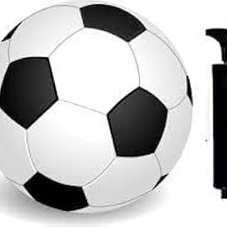 Rexco Rubber Moulded Football Suitable for Hard Ground Without Grass | Black & White Pentagon Football |Training Ball | Soccer Ball | Free Pump, Standard-image-47