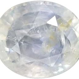 Lab Tested White Sapphire Stone Original 14.25 Ratti 13.50 Carat Certified Safed Pukhraj White Pukhraj Gemstone Sri Lanka Ceylon White Sapphire Stone (B237)-image-35