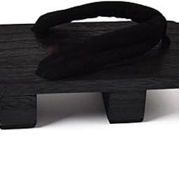 Japanese Wooden Clogs Japanese Style Japan Shoes Geta for Daily Beach Travel 42 Black-picture-10