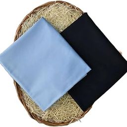 Men's 100% Fine Light Blue Signature Giza Cotton Shirt Fabric With Navy Blue Slightly Stretchable Pant Fabric Combo- Unstiched-image-33