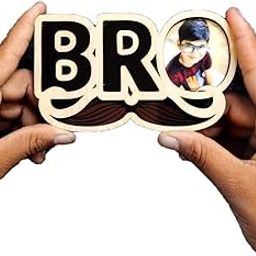 Deep Print Customized Photo Fridge Magnets Best BRO RakshaBandhan for Brother Bhai Wooden-image-50