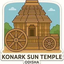 Deep Print Indian Temples Acrylic Fridge Magnet | Sparkle Finish | Collectible Souvenir | Decorative r Magnet for Home, Kitchen & Office (Konark Sun Temple (Odisha))-image-12