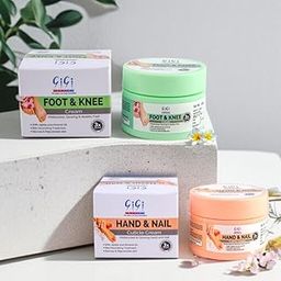 Gigi Foot & Knee Cream with Hand & Nail Cuticle Cream, Moisturising Skincare Set with Jojoba Oil, Pack of 2-image-96