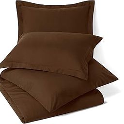 Sofrito Duvet/Comforter Cover Set - (Double - 91"x101" - inches) with 2 Pillow Covers (18"x28" - inches)- Coffee Brown-image-35