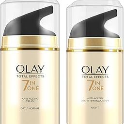 Olay Total Effects Slay All Day Pack - Day Cream 50gm + Night Cream 50 gm| Fights 7 Signs of Ageing | With Niacinamide and Green Tea Extracts | Normal, Oily, Dry, Combination Skin | Pack of 2-19