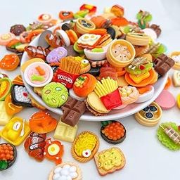 TROFFLLY Mini Resin Food Toys Decoration Mixed Model Making Miniature Random Imitation Cup Dessert Pastry Cake Topper Dollhouse Small Ornaments Food Toys (20)-image-14