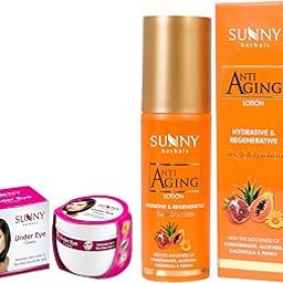 Sunny Under Eye Cream (50 gm) & Anti Aging Lotion (80 ml), Revitalizes Skin, Reduces Puffiness & Dark Circles, Minimizes Aging Signs & Restores Moisture-picture-11