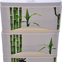 Nayasa Tuckins Deluxe No. 23 | Multi-Compartment Plastic Drawers | Storage Organizer | Multipurpose Plastic Modular Storage Organizer Box | 39.3 X 29.6 X 46.8 cm | White & Green-image-36