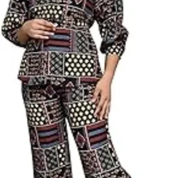 fellamo Girls/Women Printed 34 sleeves co- ords set-107-picture-18