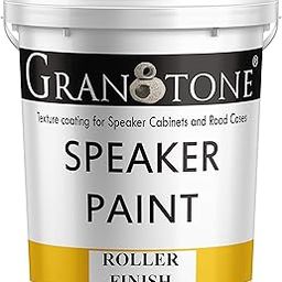 GRANOTONE Roller Grade Speaker Cabinet Texture Coating Paint - Quick-Drying, Extra Coverage for Texturised Finish, Water-Based, Long-Lasting Foundation, Black, 5 KG-image-9