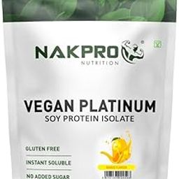 NAKPRO 100% Soy Protein Isolate, Mango - 2kg (1kg*2) | 25.3g Protein, 4.6g BCAA | Natural Vegan Plant Protein Powder | Easy To Digest | All Essential Amino Acids for Muscle Gain and Recovery-image-93