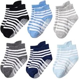 Baby Non Slip Grip Ankle Socks with Non Skid Soles for Infants Toddlers Kids Boys Girls-image-92