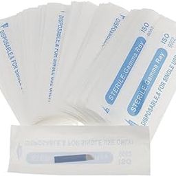 50Piece 14Pin Permanent Makeup Needles Eyebrow Tattoo Microblading Pen Blue | 50 Pieces x Microblading Needles-picture-10